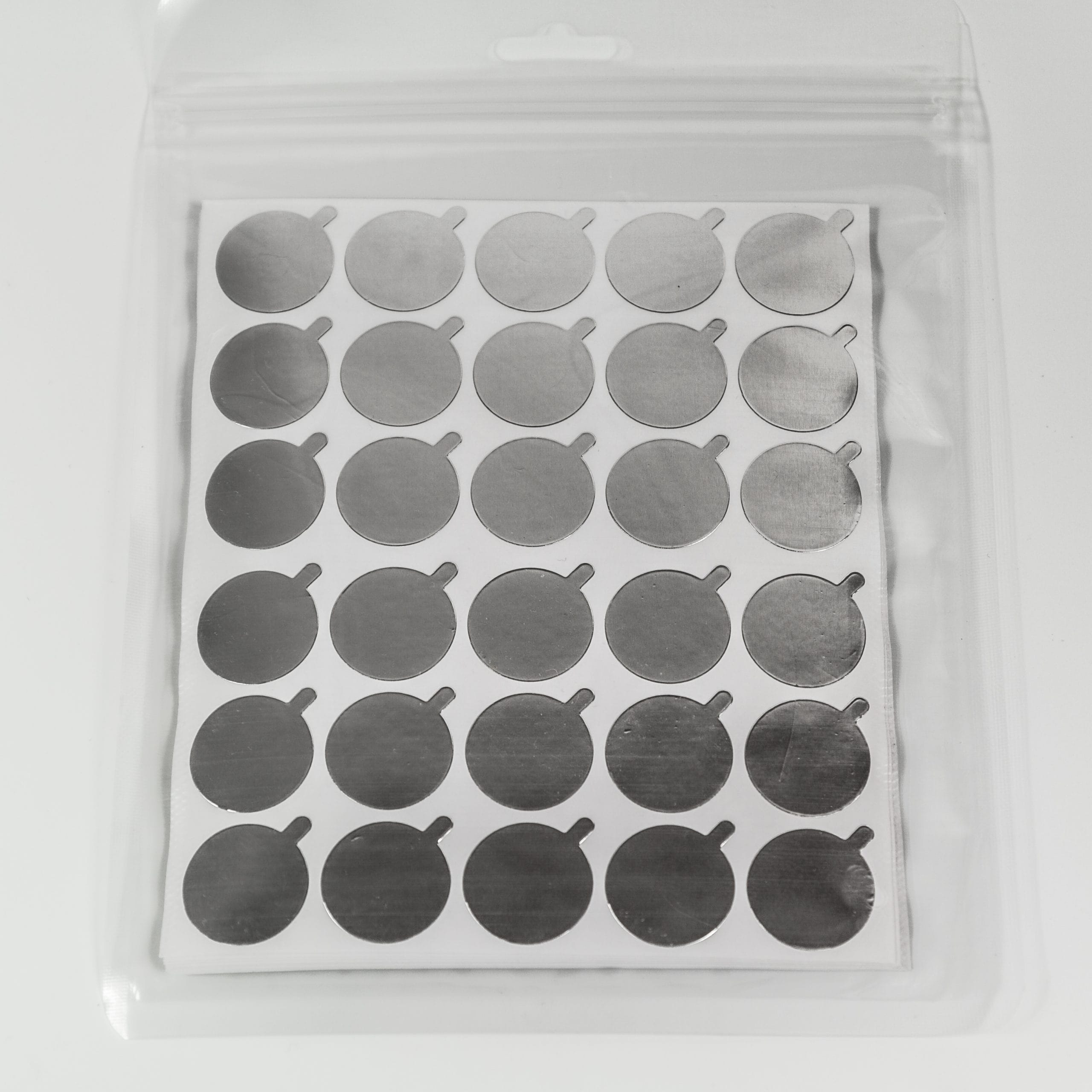 SILVER LASH GLUE DISPOSABLE PALETTE STICKERS 10 SHEETS