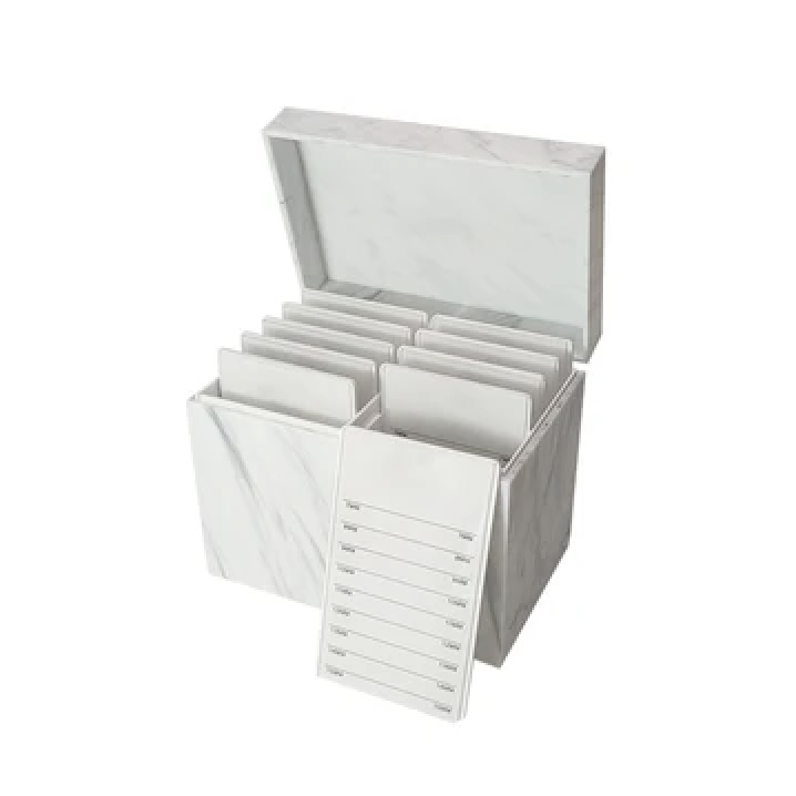 ACRYLIC LASH TILE STORAGE BOX WITH 10 LASH TILES