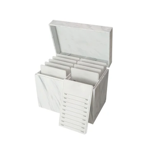 ACRYLIC LASH TILE STORAGE BOX WITH 10 LASH TILES
