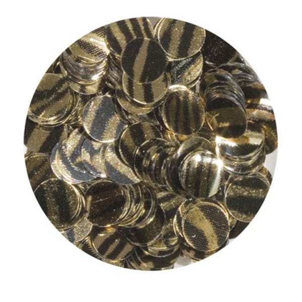 YOUNG NAILS 7G GOLD ZEBRA CONFETTI